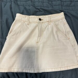white cargo mini skirt Cotton On